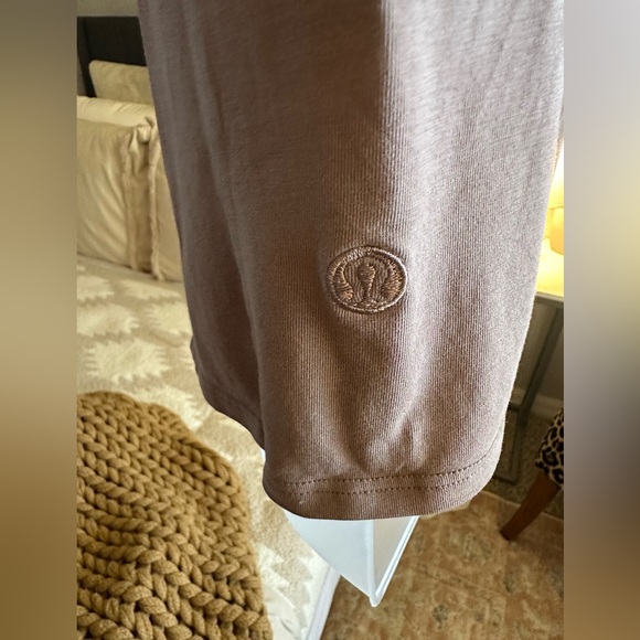 EUC Lululemon Cotton Shoulder-Twist T-Shirt, M, Taupetastic - Picture 5 of 6